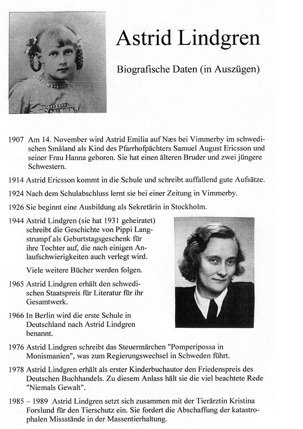 Astrid Lindgren Biographie