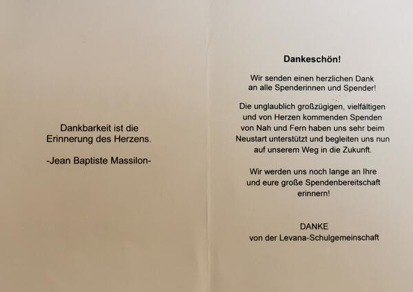 Bild vergr&ouml;&szlig;ern: Dankeskarte - Rückseite