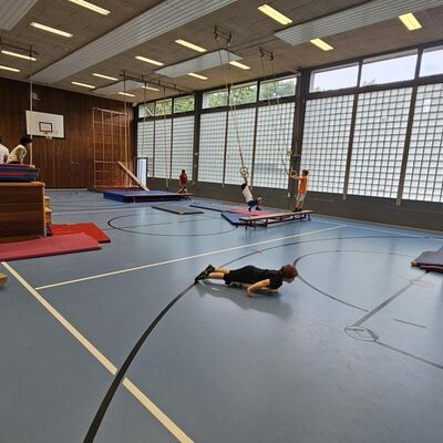 Bild vergr&ouml;&szlig;ern: Kinder in. der Turnhalle